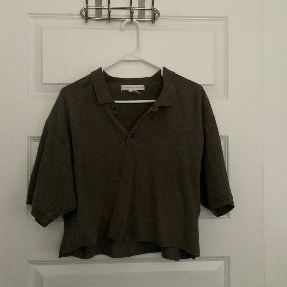 Cropped Collar Shirt